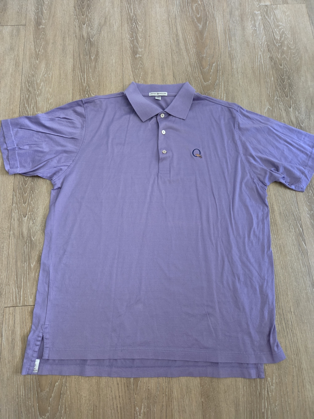 Peter Millar Polo Lavender Men's Polo Shirt Sz L COTTON